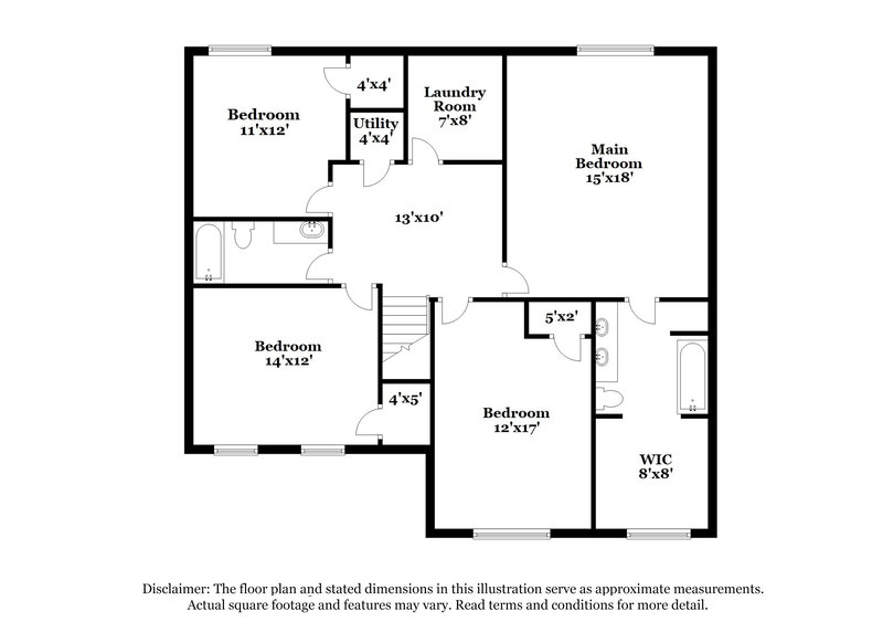2,130/Mo, 4436 Luke Way Ellenwood, GA 30294 Floor Plan View 2
