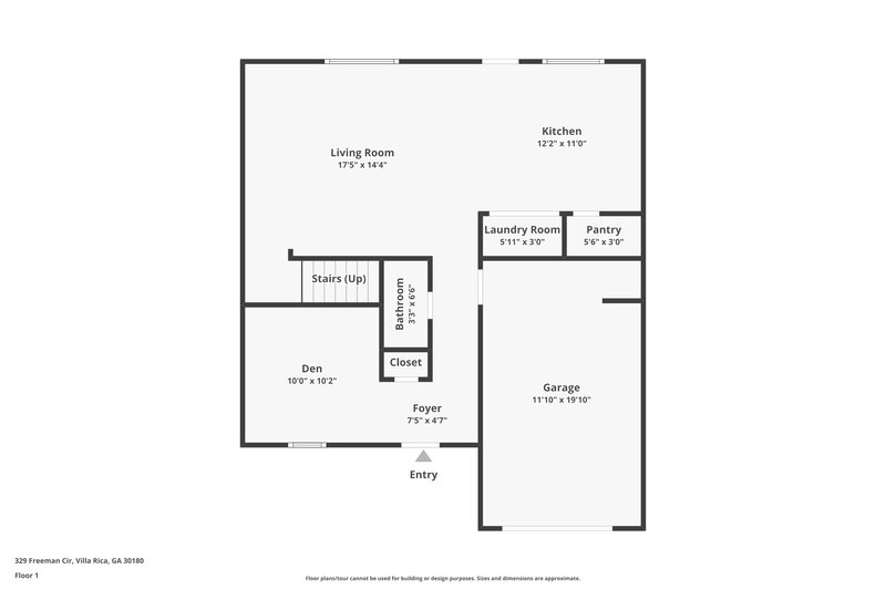 1,585/Mo, 329 Freeman Cir Villa Rica, GA 30180 Floor Plan View
