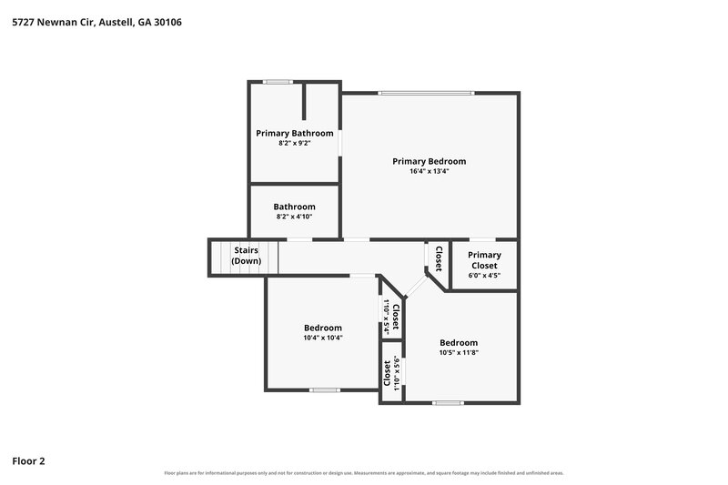 2,265/Mo, 5727 Newnan Cir Austell, GA 30106 Floor Plan View 3