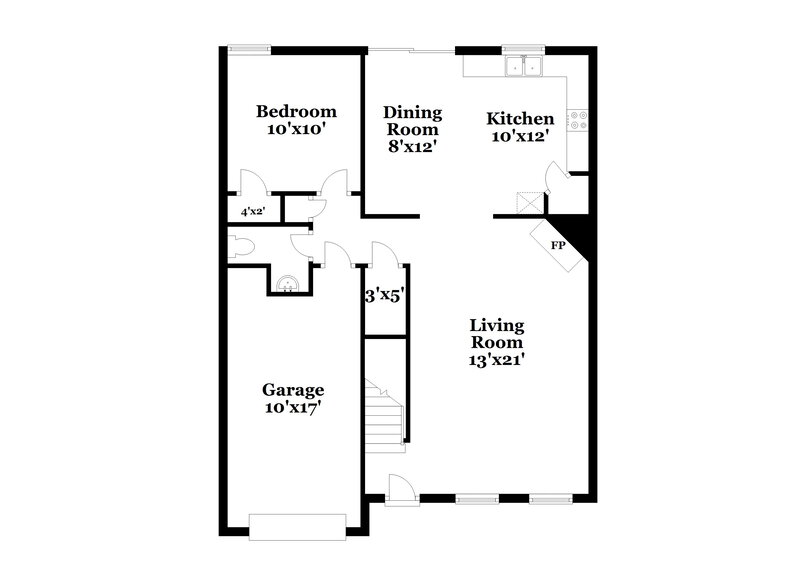 2,110/Mo, 3908 Shenfield Drive Union City, GA 30291 Floor Plan View