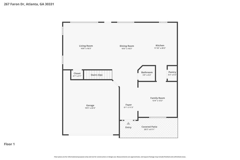 2,785/Mo, 267 Faron Dr Atlanta, GA 30331 Floorplan View