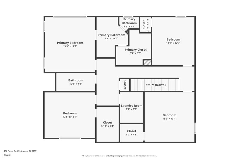 2,675/Mo, 258 Faron Dr Atlanta, GA 30331 Floor Plan View 2