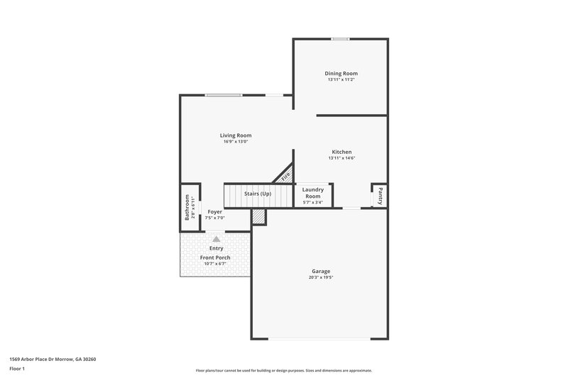3,570/Mo, 1569 Arbor Place Dr Morrow, GA 30260 Floorplan View