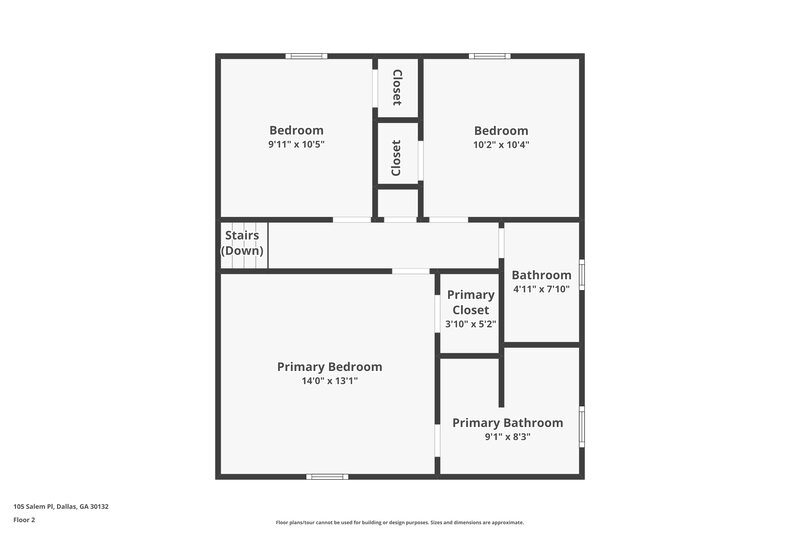 1,480/Mo, 105 Salem Pl Dallas, GA 30132 Floor Plan View 3