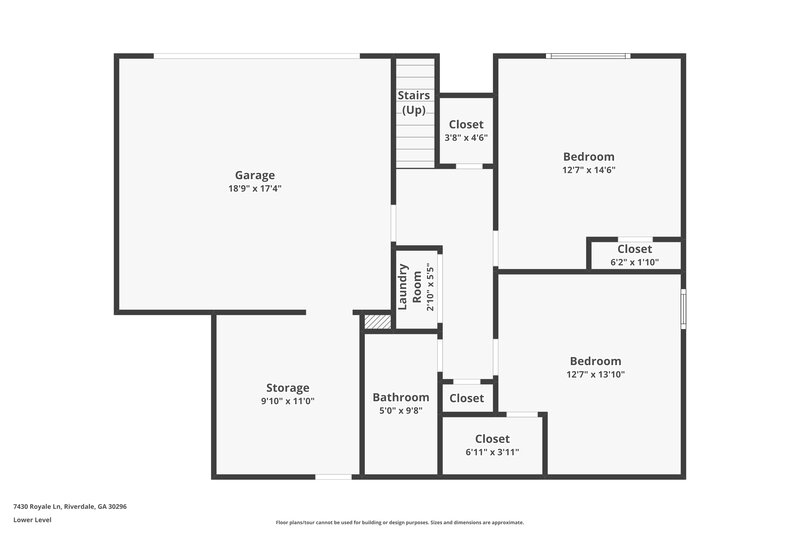 1,990/Mo, 7430 Royale Ln Riverdale, GA 30296 Floor Plan View 2