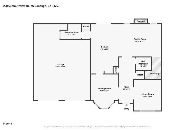 2,200/Mo, 298 Summit View Dr McDonough, GA 30253 Floor Plan View