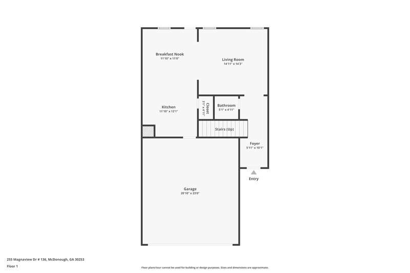 2,120/Mo, 255 Magnaview Dr McDonough, GA 30253 Floor Plan View