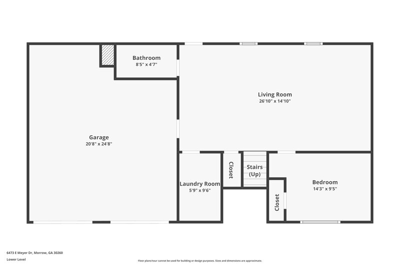 2,480/Mo, 6473 E Meyer Dr Morrow, GA 30260 Floor Plan View 2