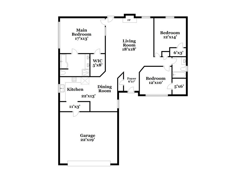 1,955/Mo, 264 Galway Ln Hampton, GA 30228 Floor Plan View