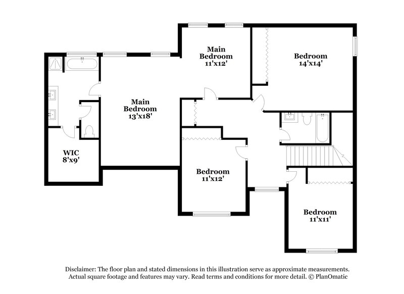 2,285/Mo, 303 Tara Beach Ln Jonesboro, GA 30238 Floor Plan View 2