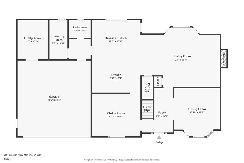 2,730/Mo, 2601 Branson Place SW Marietta, GA 30064 Floor Plan View