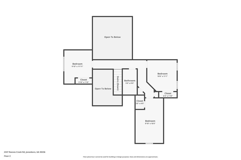 1,955/Mo, 2337 Reeves Creek Rd Jonesboro, GA 30236 Floor Plan View 2