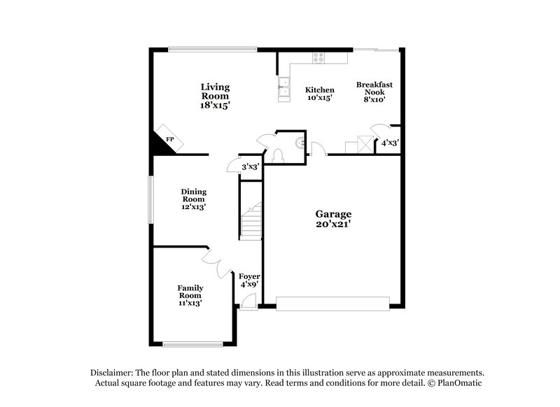 2,205/Mo, 3061 Sable Run Rd Atlanta, GA 30349 Floor Plan View