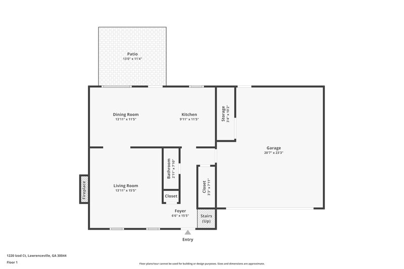 2,105/Mo, 1220 Izod Court Lawrenceville, GA 30044 Floorplan View