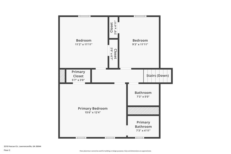 2,005/Mo, 3210 Fescue Circle Lawrenceville, GA 30044 Floor Plan View 2
