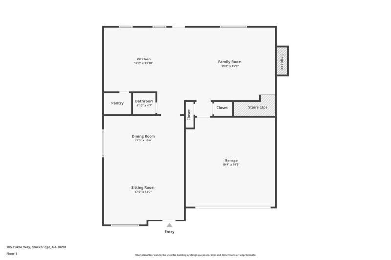 3,280/Mo, 705 Yukon Way Stockbridge, GA 30281 Floorplan View