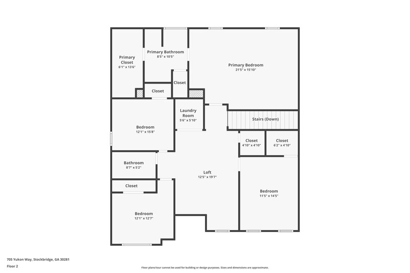 3,280/Mo, 705 Yukon Way Stockbridge, GA 30281 Floorplan View 2