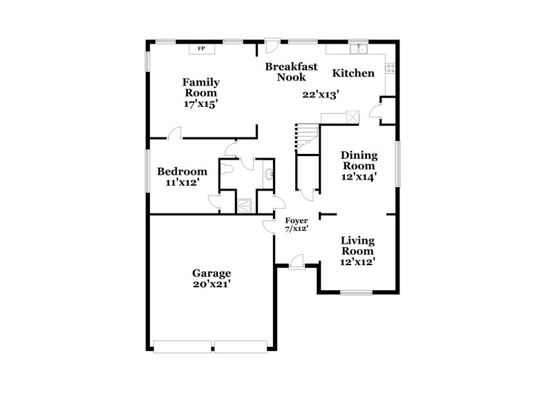 2,565/Mo, 3505 Creekview Dr Union City, GA 30291 Floor Plan View