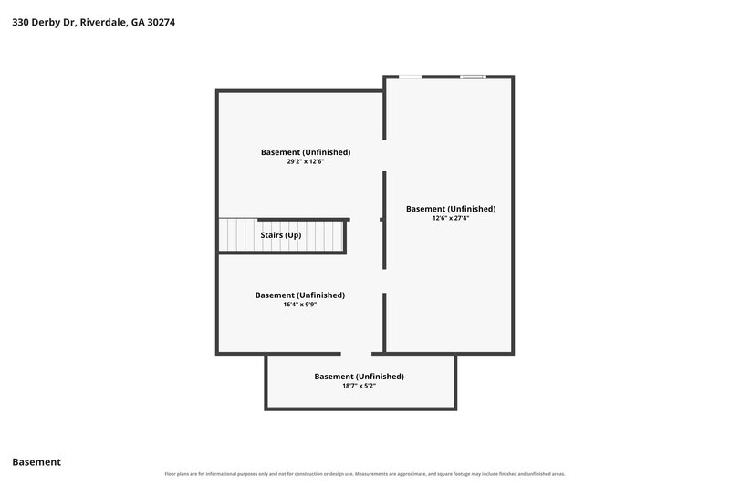 2,375/Mo, 330 Derby Drive Riverdale, GA 30274 Floor Plan View