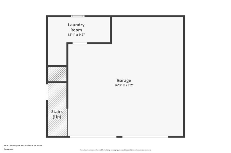 1,850/Mo, 2408 Chauncey Lane SW Marietta, GA 30064 Floor Plan View