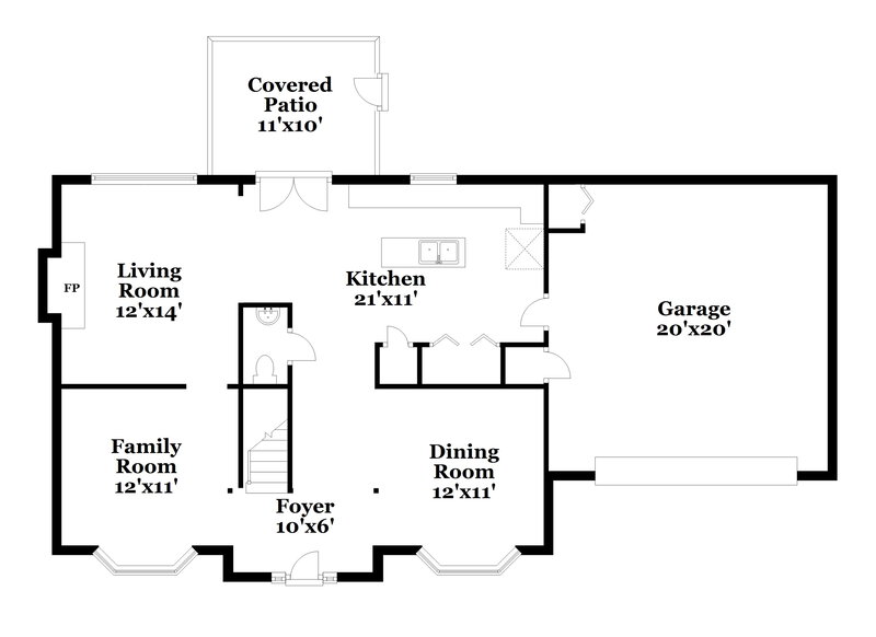 2,860/Mo, 2595 Waterfall Ct Ellenwood, GA 30294 Floor Plan View