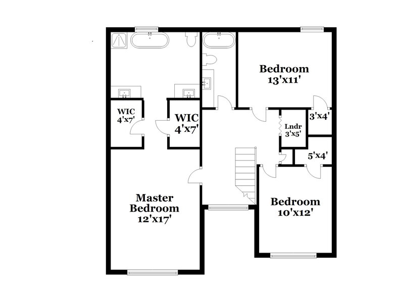 3,220/Mo, 7222 Silver Mine Pass Austell, GA 30168 Floor Plan View 2