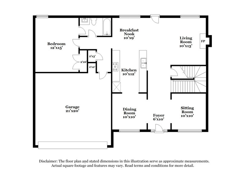 4,190/Mo, 2105 Brentwood Cv Ellenwood, GA 30294 Floor Plan View