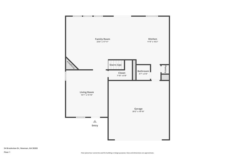 1,975/Mo, 54 Brookview Dr Newnan, GA 30265 Floorplan View