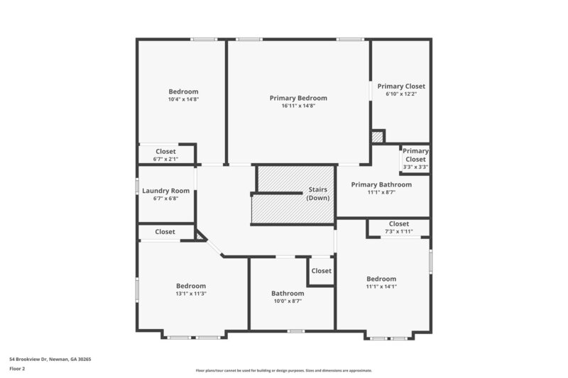 1,975/Mo, 54 Brookview Dr Newnan, GA 30265 Floorplan View 2
