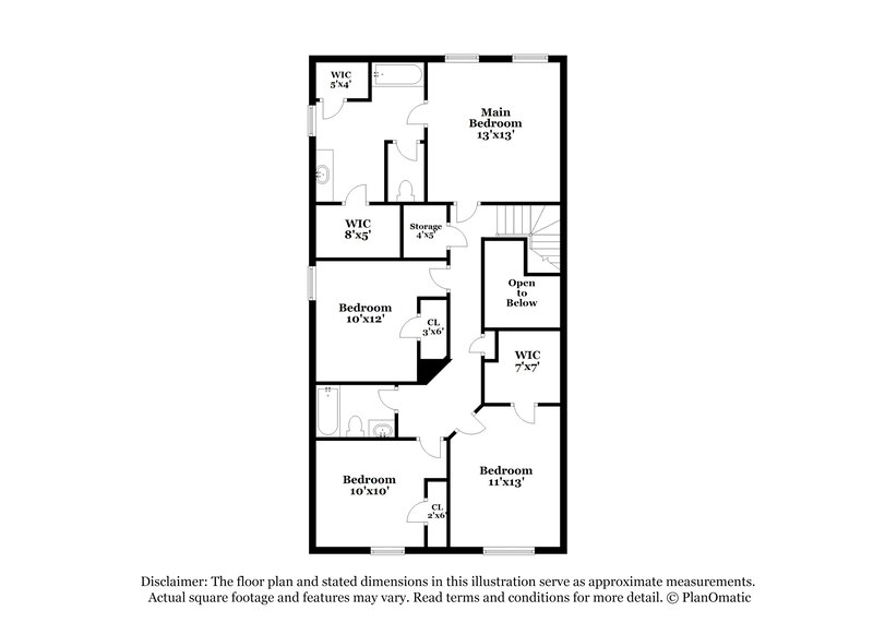 2,070/Mo, 613 Beaujolais Ct McDonough, GA 30253 Floor Plan View 2