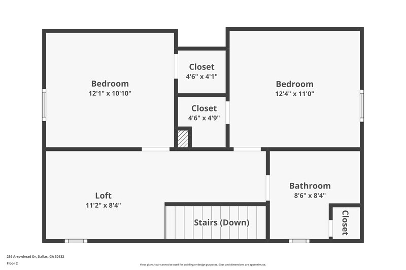 1,595/Mo, 236 Arrowhead Drive Dallas, GA 30132 Floor Plan View 2