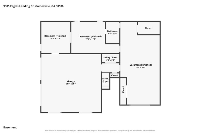 2,580/Mo, 9385 Eagles Landing Dr Gainesville, GA 30506 Floor Plan View 2