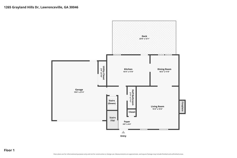 2,450/Mo, 1265 Grayland Hills Dr Lawrenceville, GA 30046 Floor Plan View