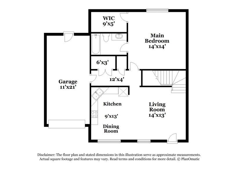 1,760/Mo, 106 Cobblestone Dr Dallas, GA 30132 Floor Plan View