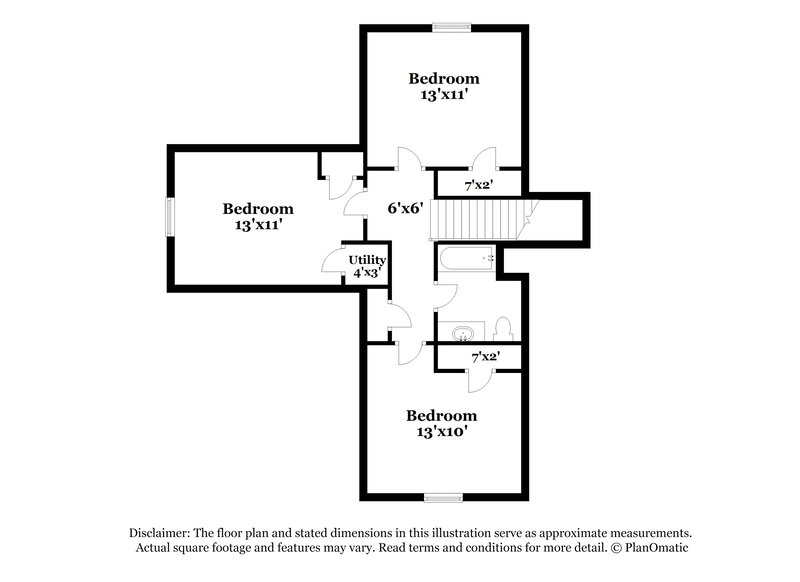 1,760/Mo, 106 Cobblestone Dr Dallas, GA 30132 Floor Plan View 2