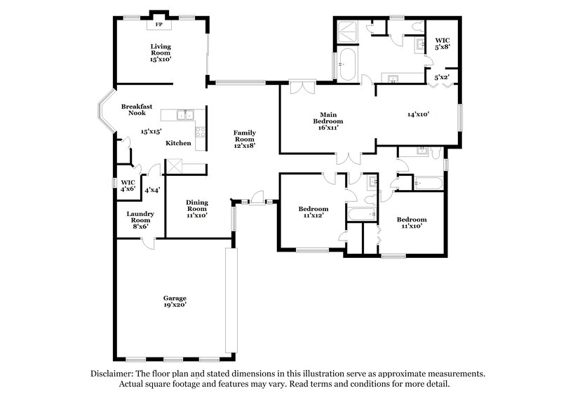 2,390/Mo, 1101 E Shoreview Rd McDonough, GA 30253 Floorplan View