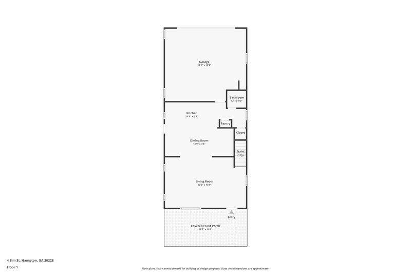 1,895/Mo, 4 Elm St Hampton, GA 30228 Floor Plan View