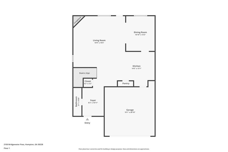 2,190/Mo, 2150 Bridgewater Pass Hampton, GA 30228 Floorplan View