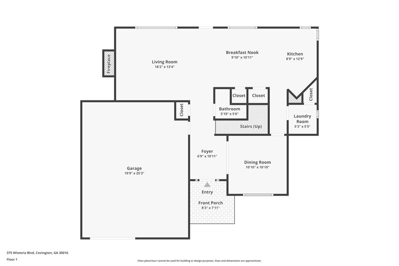 1,970/Mo, 375 Wisteria Blvd Covington, GA 30016 Floor Plan View