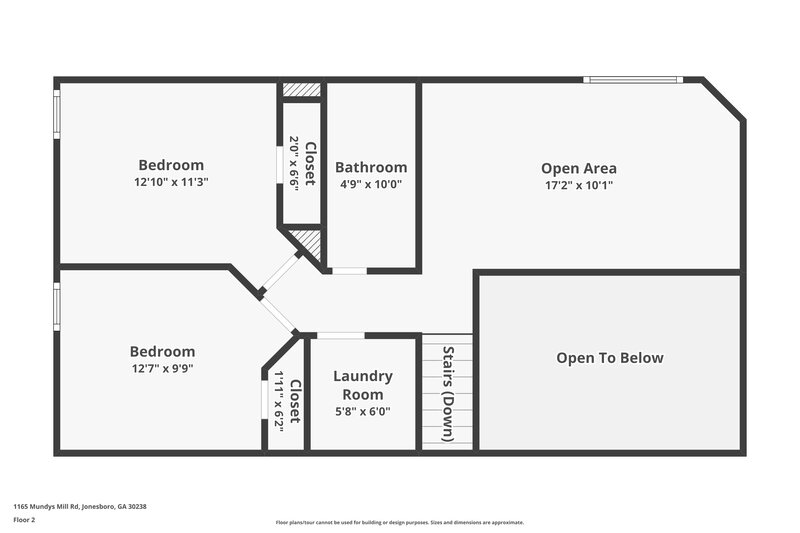 1,935/Mo, 1165 Mundys Mill Rd Jonesboro, GA 30238 Floor Plan View 2