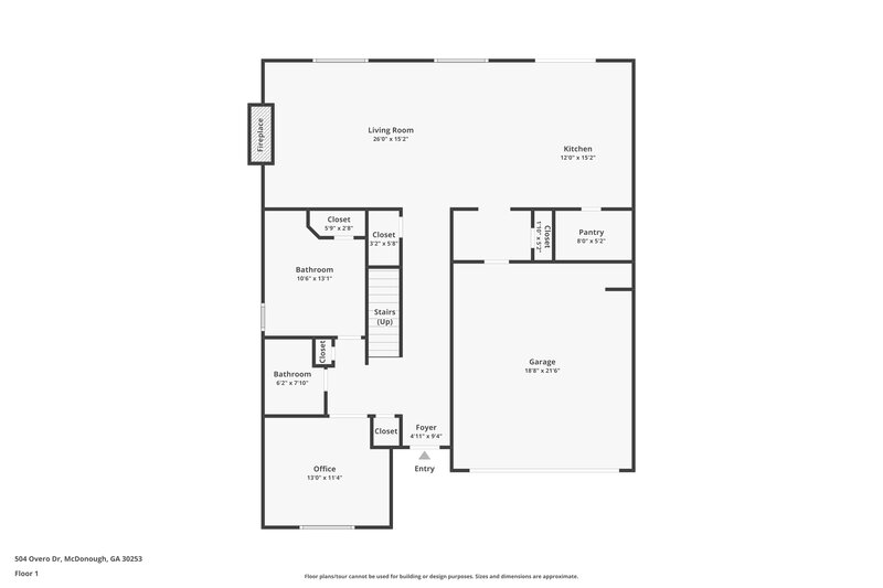 2,185/Mo, 504 Overo Dr McDonough, GA 30253 Floor Plan View