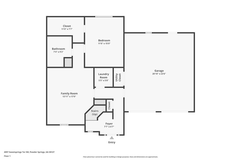 2,335/Mo, 4097 Sweetsprings Terrace SW Powder Springs, GA 30127 Floor Plan View
