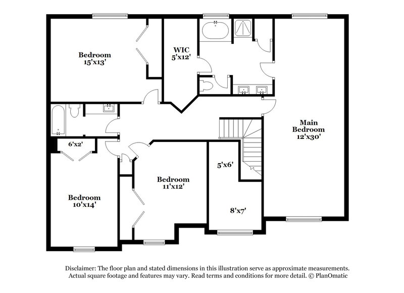 2,345/Mo, 3293 Rockmill Dr Ellenwood, GA 30294 Floor Plan View 3