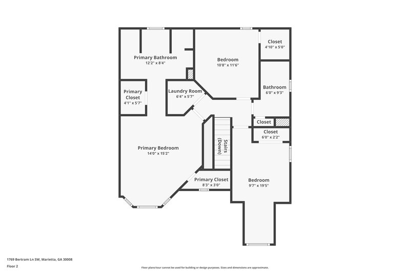 1,985/Mo, 1769 Bertram Ln SW Marietta, GA 30008 Floor Plan View