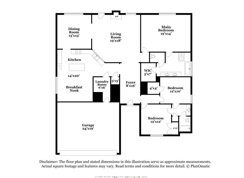 2,780/Mo, 1446 Dillard Heights Dr Bethlehem, GA 30620 Floor Plan View