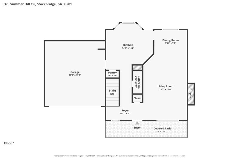 2,210/Mo, 370 Summer Hill Cir Stockbridge, GA 30281 Floor Plan View
