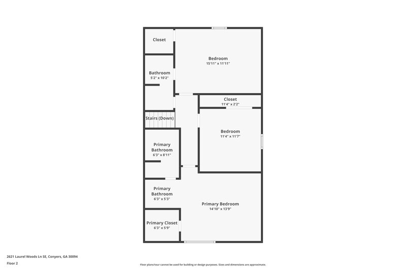 1,805/Mo, 2621 Laurel Woods Ln SE Conyers, GA 30094 Floor Plan View