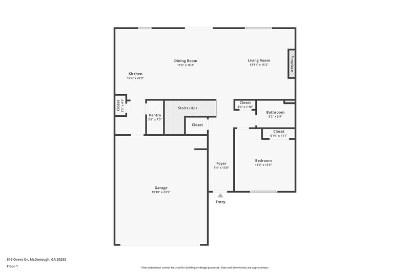 2,510/Mo, 516 Overo Dr McDonough, GA 30253 Floor Plan View