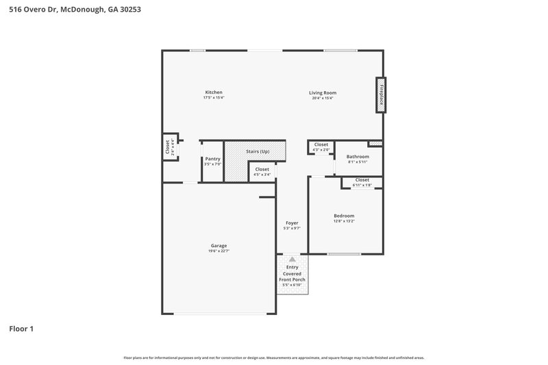 2,390/Mo, 516 Overo Dr McDonough, GA 30253 Floor Plan View