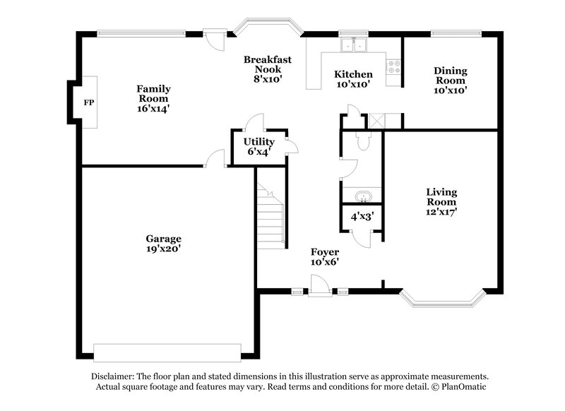 3,260/Mo, 4877 Fielding Way Stone Mountain, GA 30088 Floor Plan View